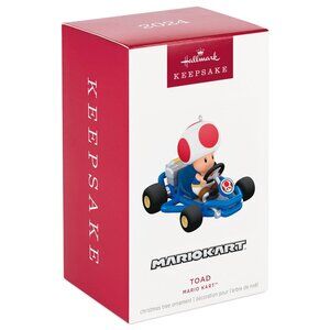 New! Mario Kart Toad Hallmark Keepsake Ornament 2024 Nintendo Racing Videogame